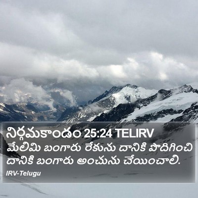 నిర్గమకాండం 25:24 TELIRV Bible Verse Image