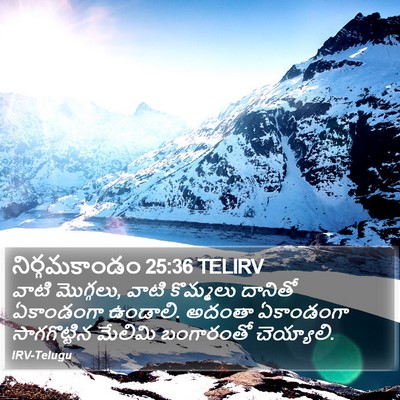 నిర్గమకాండం 25:36 TELIRV Bible Verse Image