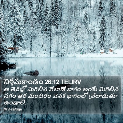 నిర్గమకాండం 26:12 TELIRV Bible Verse Image