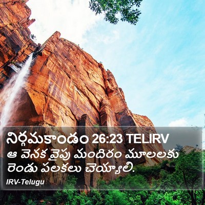 నిర్గమకాండం 26:23 TELIRV Bible Verse Image