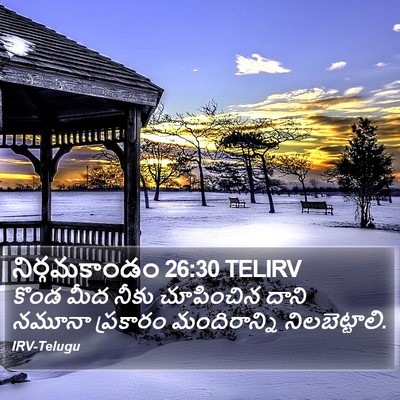నిర్గమకాండం 26:30 TELIRV Bible Verse Image