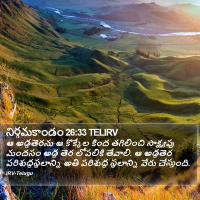 నిర్గమకాండం 26:33 TELIRV Bible Verse Image