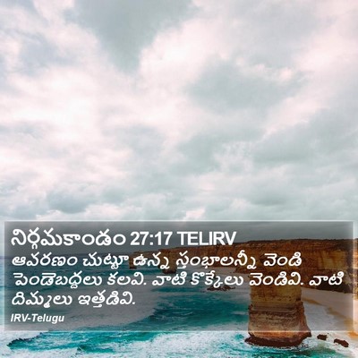 నిర్గమకాండం 27:17 TELIRV Bible Verse Image