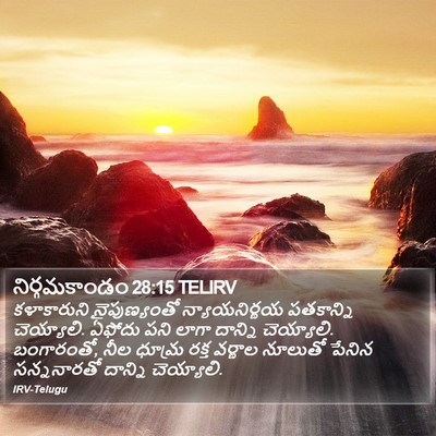 నిర్గమకాండం 28:15 TELIRV Bible Verse Image