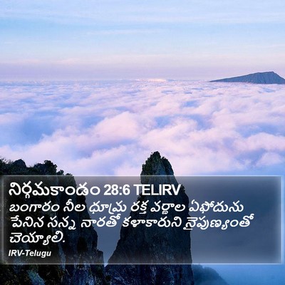 నిర్గమకాండం 28:6 TELIRV Bible Verse Image