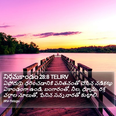 నిర్గమకాండం 28:8 TELIRV Bible Verse Image