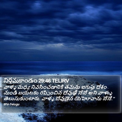 నిర్గమకాండం 29:46 TELIRV Bible Verse Image