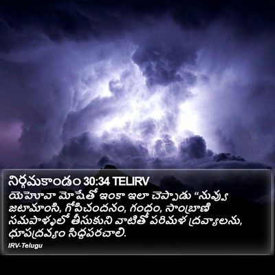 నిర్గమకాండం 30:34 TELIRV Bible Verse Image