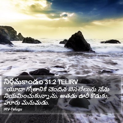 నిర్గమకాండం 31:2 TELIRV Bible Verse Image