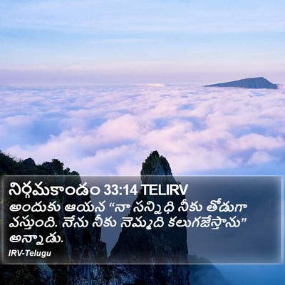 నిర్గమకాండం 33:14 TELIRV Bible Verse Image