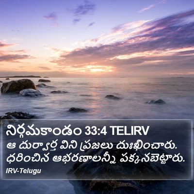 నిర్గమకాండం 33:4 TELIRV Bible Verse Image