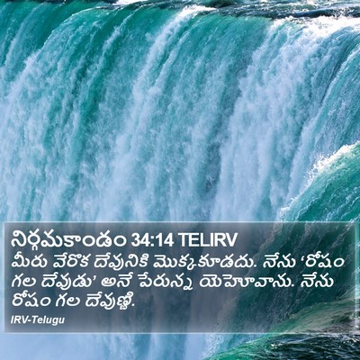 నిర్గమకాండం 34:14 TELIRV Bible Verse Image
