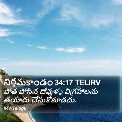 నిర్గమకాండం 34:17 TELIRV Bible Verse Image