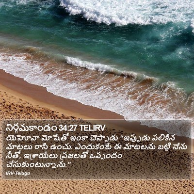 నిర్గమకాండం 34:27 TELIRV Bible Verse Image