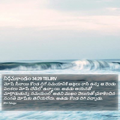 నిర్గమకాండం 34:29 TELIRV Bible Verse Image