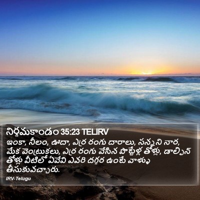 నిర్గమకాండం 35:23 TELIRV Bible Verse Image