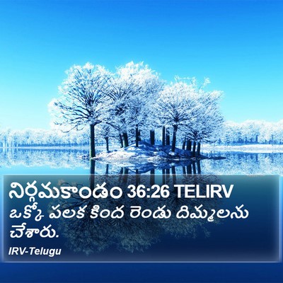 నిర్గమకాండం 36:26 TELIRV Bible Verse Image