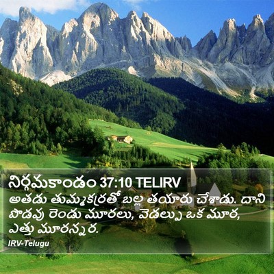నిర్గమకాండం 37:10 TELIRV Bible Verse Image