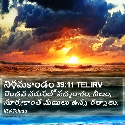 నిర్గమకాండం 39:11 TELIRV Bible Verse Image