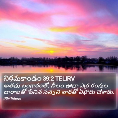 నిర్గమకాండం 39:2 TELIRV Bible Verse Image
