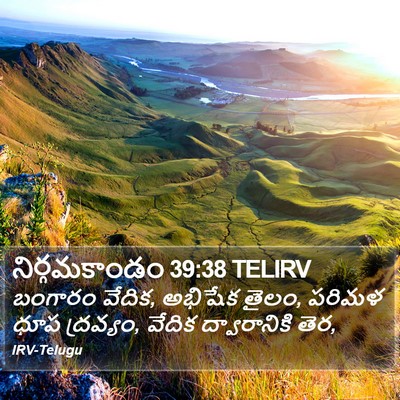 నిర్గమకాండం 39:38 TELIRV Bible Verse Image