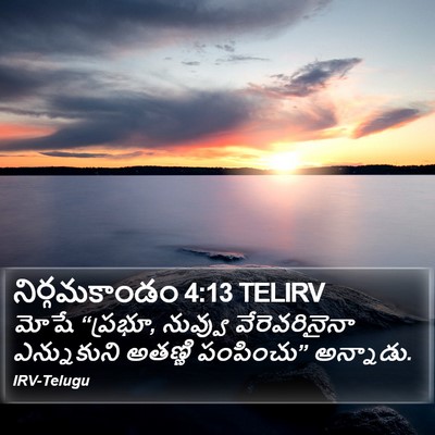 నిర్గమకాండం 4:13 TELIRV Bible Verse Image