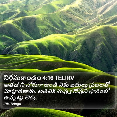 నిర్గమకాండం 4:16 TELIRV Bible Verse Image