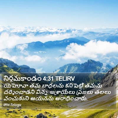 నిర్గమకాండం 4:31 TELIRV Bible Verse Image