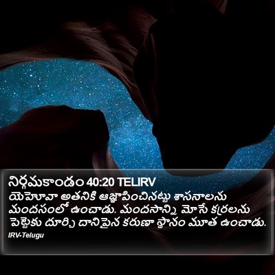 నిర్గమకాండం 40:20 TELIRV Bible Verse Image
