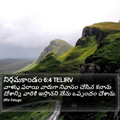 నిర్గమకాండం 6:4 TELIRV Bible Verse Image