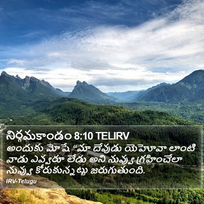 నిర్గమకాండం 8:10 TELIRV Bible Verse Image