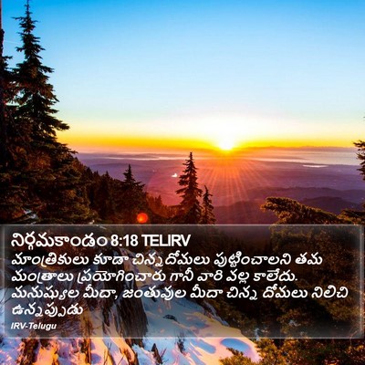 నిర్గమకాండం 8:18 TELIRV Bible Verse Image