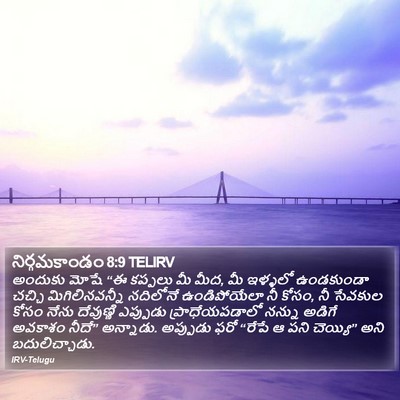 నిర్గమకాండం 8:9 TELIRV Bible Verse Image