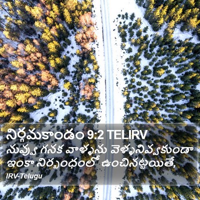 నిర్గమకాండం 9:2 TELIRV Bible Verse Image