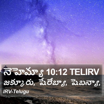 నెహెమ్యా 10:12 TELIRV Bible Verse Image