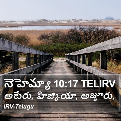 నెహెమ్యా 10:17 TELIRV Bible Verse Image