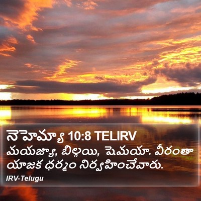 నెహెమ్యా 10:8 TELIRV Bible Verse Image