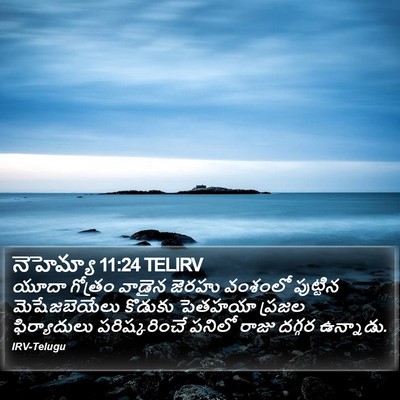 నెహెమ్యా 11:24 TELIRV Bible Verse Image