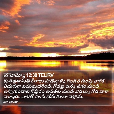నెహెమ్యా 12:38 TELIRV Bible Verse Image