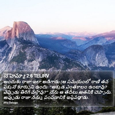 నెహెమ్యా 2:6 TELIRV Bible Verse Image
