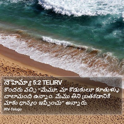 నెహెమ్యా 5:2 TELIRV Bible Verse Image
