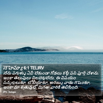 నెహెమ్యా 6:1 TELIRV Bible Verse Image