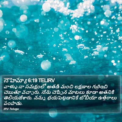 నెహెమ్యా 6:19 TELIRV Bible Verse Image