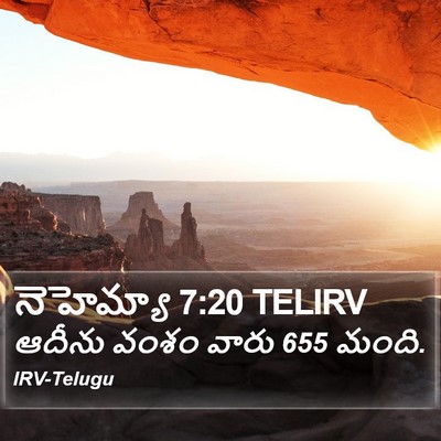 నెహెమ్యా 7:20 TELIRV Bible Verse Image