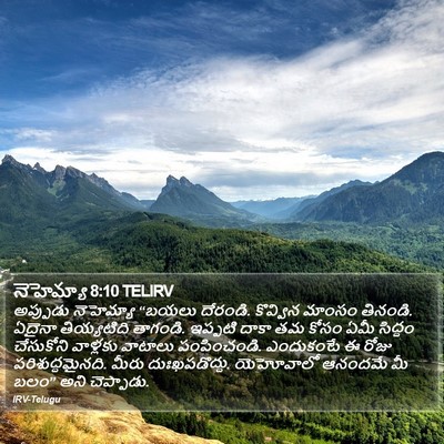 నెహెమ్యా 8:10 TELIRV Bible Verse Image