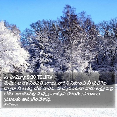 నెహెమ్యా 9:30 TELIRV Bible Verse Image