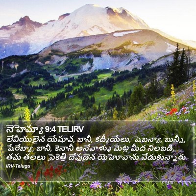 నెహెమ్యా 9:4 TELIRV Bible Verse Image