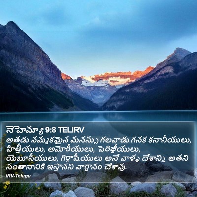 నెహెమ్యా 9:8 TELIRV Bible Verse Image
