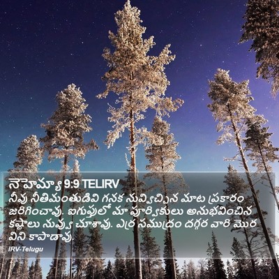 నెహెమ్యా 9:9 TELIRV Bible Verse Image