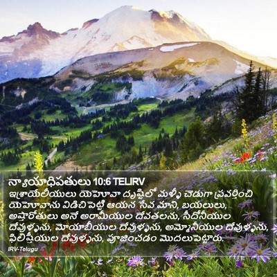 న్యాయాధిపతులు 10:6 TELIRV Bible Verse Image